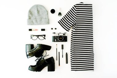 sonbahar ve kış giysileri kolaj