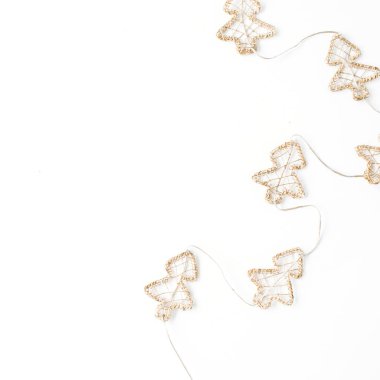 Noel dekorasyon ağaç gelin teli ile