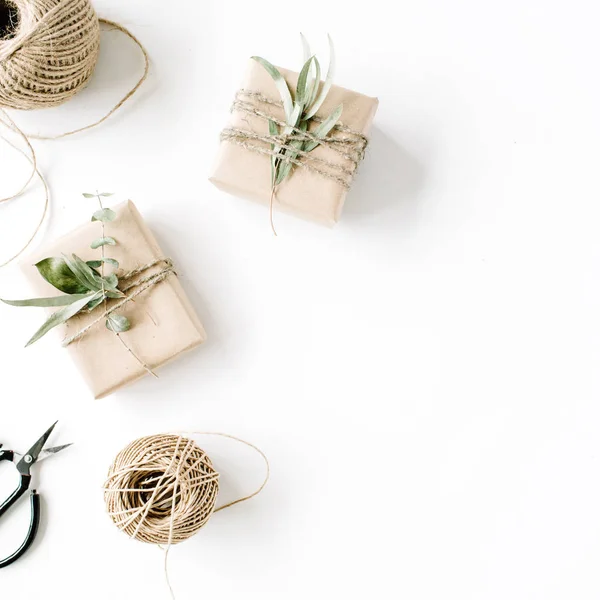 Modelo de disposición de cajas de artesanía — Foto de Stock