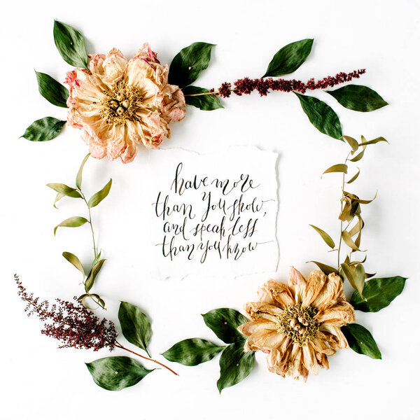 Round frame wreath pattern