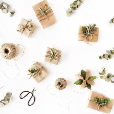 Düz yatıyordu Noel dekorasyon