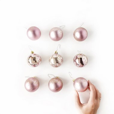 Düz yatıyordu Noel dekorasyon