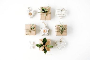 Trendy creatiove Noel ve yeni yıl kompozisyon