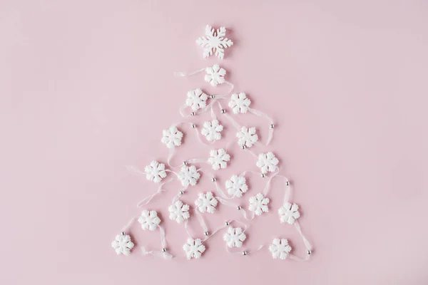 Trendy creatiove Christmas or New Year composition — Stock Photo, Image