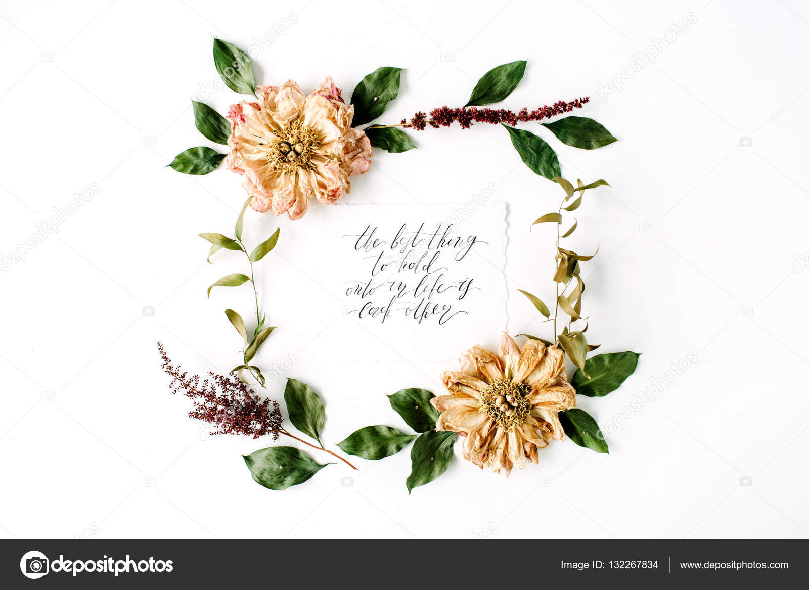 Belle Composition Florale Plate Image Libre De Droit Par Maximleshkovich C