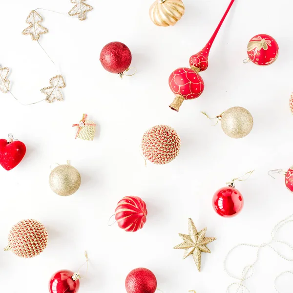Trendy creatiove Noel ve yeni yıl kompozisyon — Stok fotoğraf