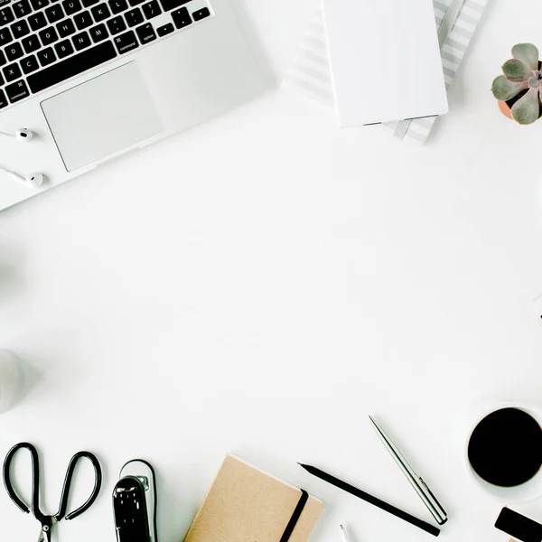 Moderno piso, vista superior espacio de trabajo — Foto de Stock