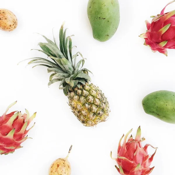 Exotiska tropiska frukter — Stockfoto