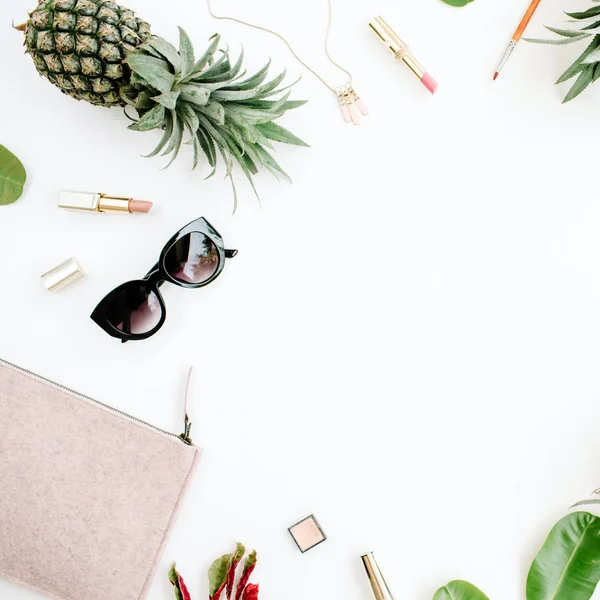 Modern woman accessories collage — Stock Photo, Image