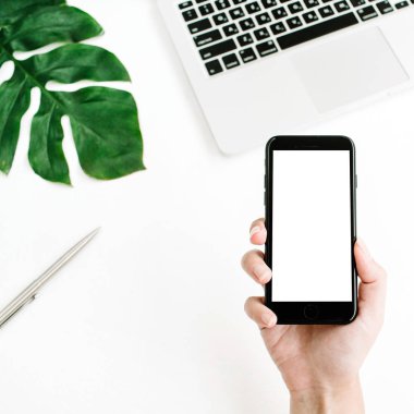 Mockup boş ekran ile Smartphone