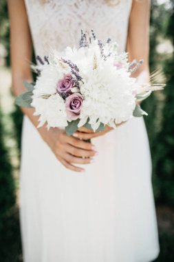 Güzellik düğün buketi