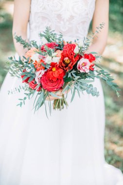 Güzellik düğün buketi
