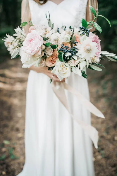 Krása svatební kytice — Stock fotografie