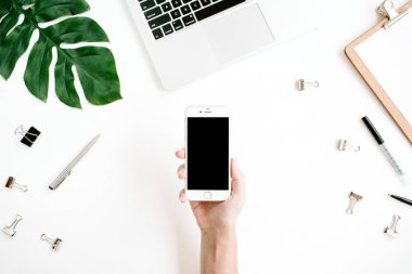 Mockup boş ekran ile Smartphone