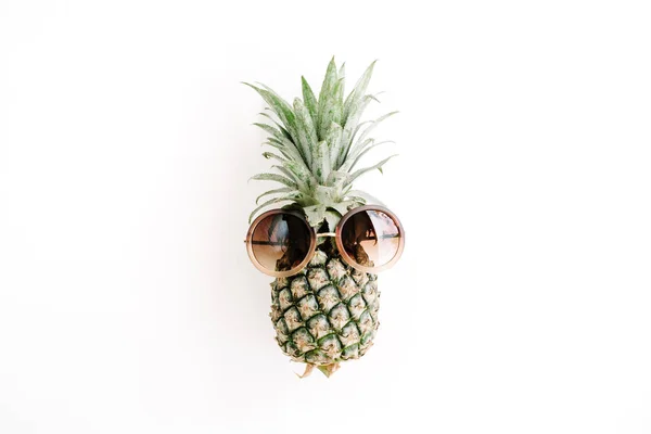 Hipster ananas w okulary — Zdjęcie stockowe