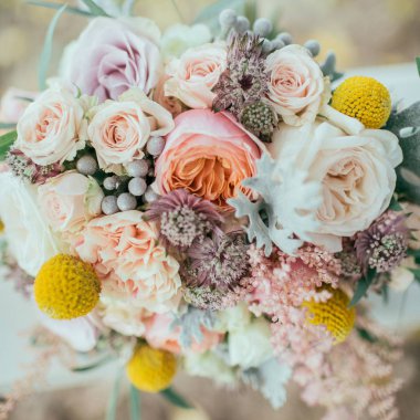 Güzellik düğün buketi