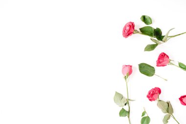 Çiçek desenli pembe ve bej Gül yaptı