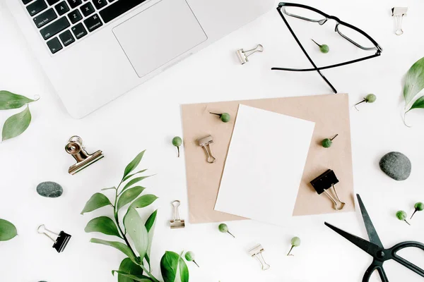 White office desk