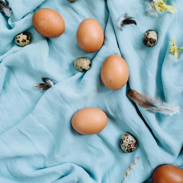Ovos de Páscoa bege — Fotografia de Stock