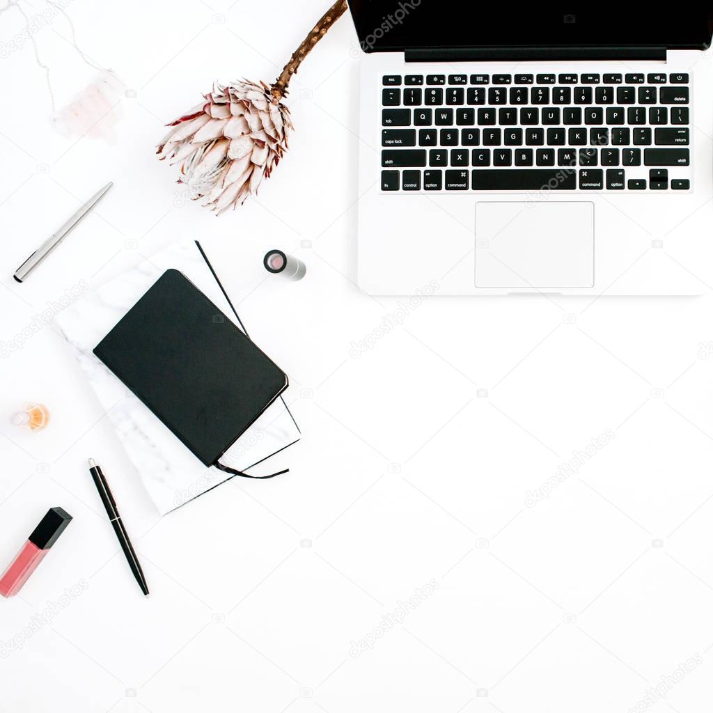 Blogger or freelancer workspace 