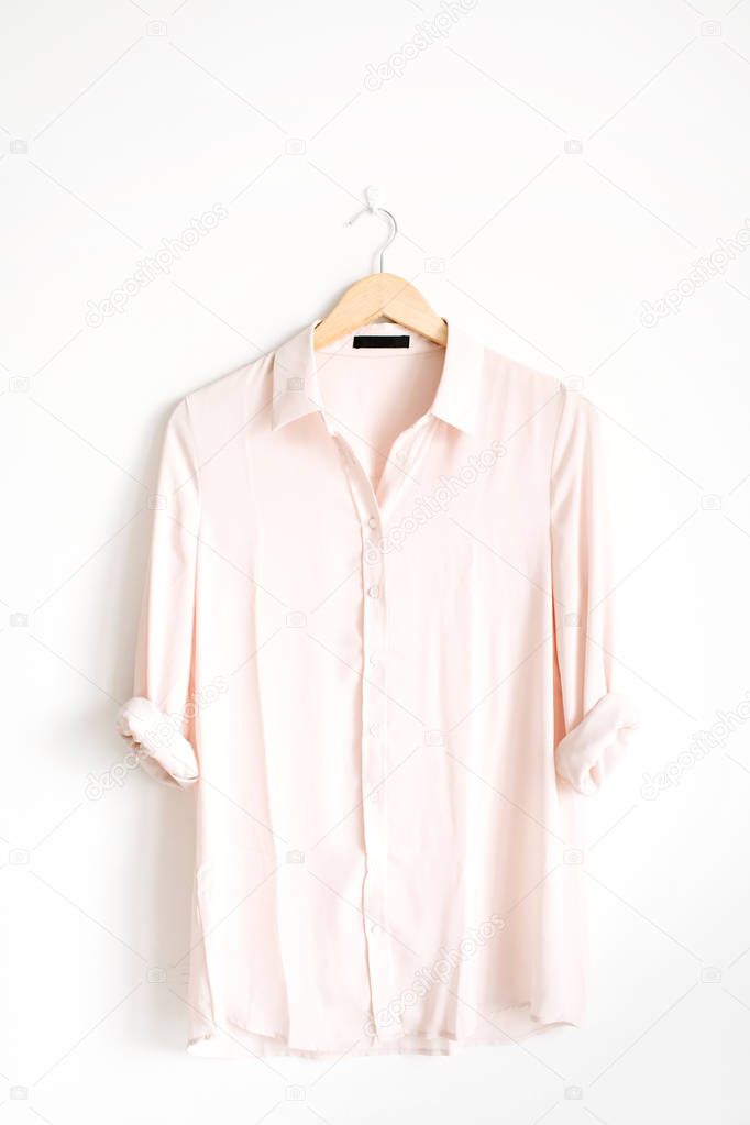 trendy pink female blouse