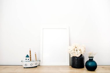 photo frame with trendy stuff
