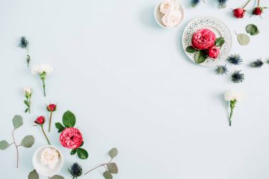 çiçek sınır çerçeve