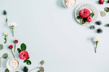 çiçek sınır çerçeve