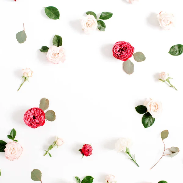 Rahmenkranz aus Blumen — Stockfoto