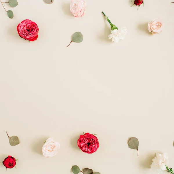 Keretében készült friss virágok — Stock Fotó