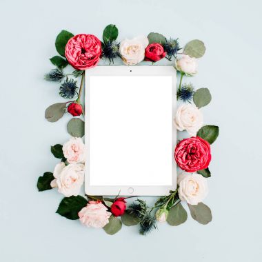 çerçeve taze çiçek yaptı