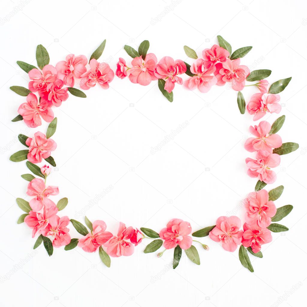 Floral frame with space for text 