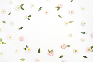 Metin için alanı olan çiçek çerçevesi 