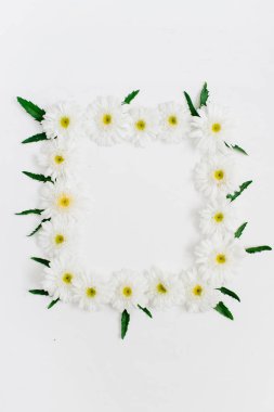 Metin için alanı olan çiçek çerçevesi 