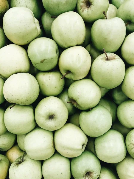 Padrão de maçãs verdes — Fotografia de Stock