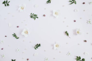 Metin için alanı olan çiçek çerçevesi 