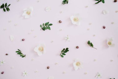 Metin için alanı olan çiçek çerçevesi 