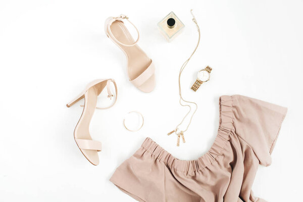 Стильная одежда и аксессуары коллаж
