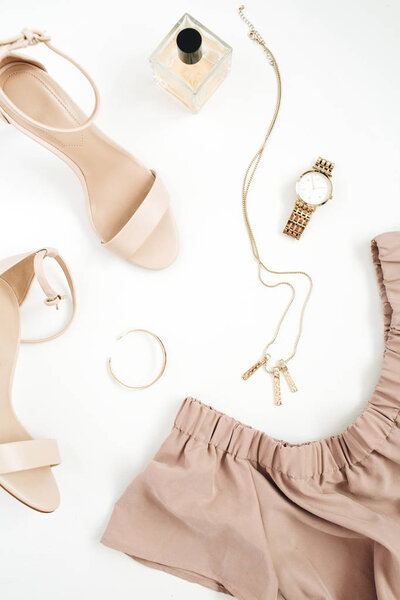 Стильная одежда и аксессуары коллаж
