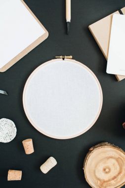 Nakış çerçeve, Pano, el yapımı kaşık, koni