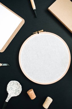 Nakış çerçeve, Pano, el yapımı kaşık, koni