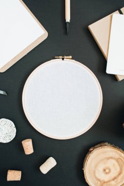 Nakış çerçeve, Pano, el yapımı kaşık, koni