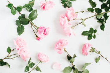 Çiçek desenli pembe Gül yaptı