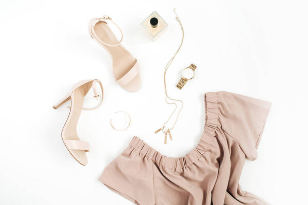 Стильная одежда и аксессуары коллаж
