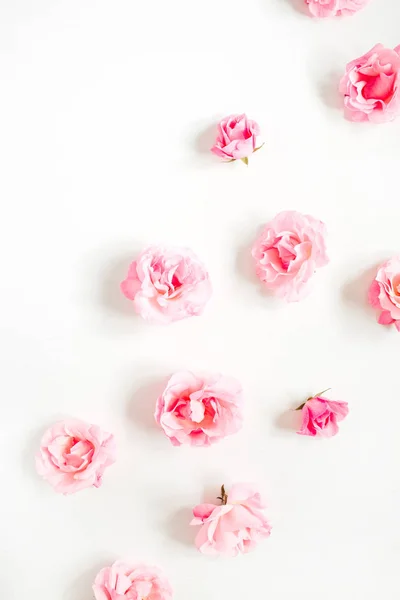 粉红色的玫瑰花蕾模式 — 图库照片