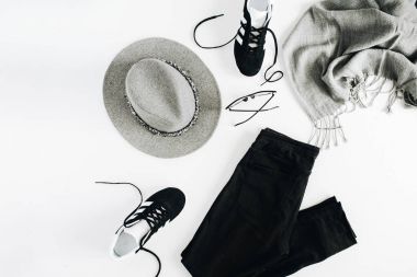 Kış Giysi ve aksesuarları kolaj