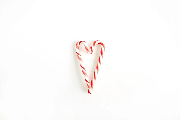 Símbolo del corazón hecho de caramelos de Navidad — Foto de Stock