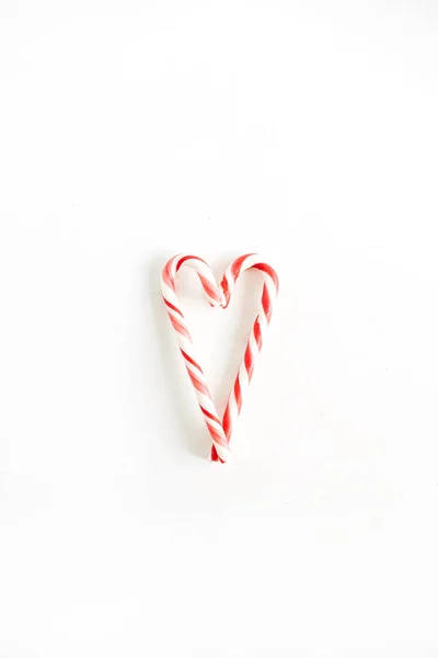 Corazón hecho de caramelos de Navidad — Foto de Stock