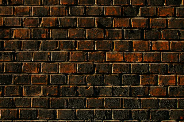 Dark Brick Wall Old Building — Stock Photo, Image