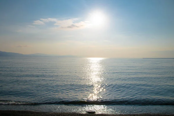 Beautiful View Lake Sevan Dawn Sun — Stock Photo, Image